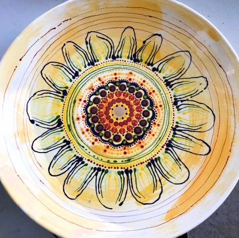 Dot Mandalas on Pottery Workshop