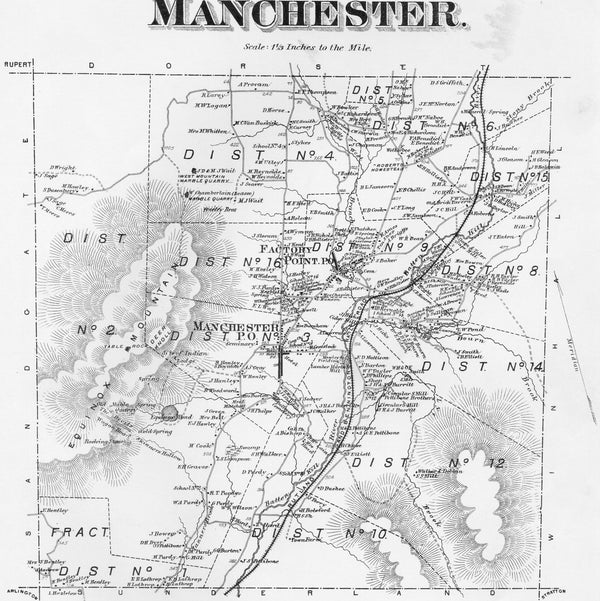 Old Manchester, Vermont Maps